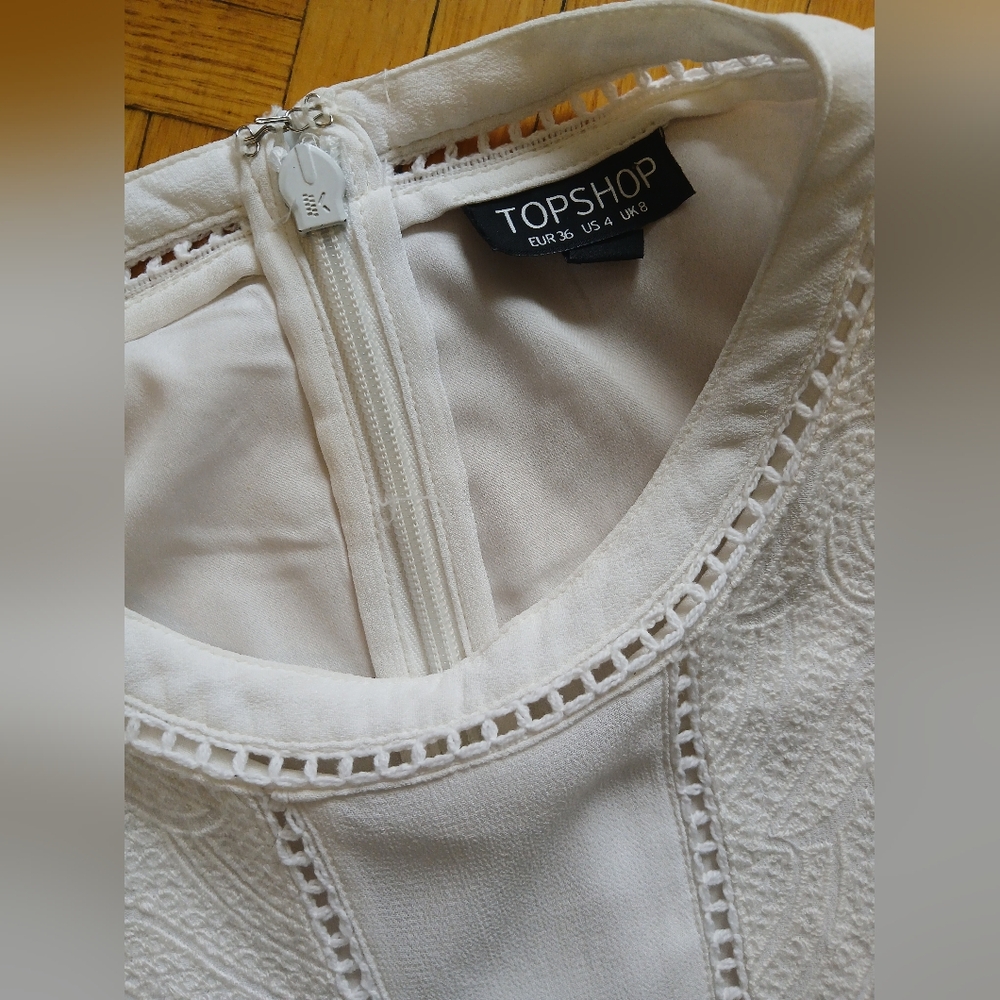 Topshop Embroidered Eyelet Dress - Picture 4 of 14
